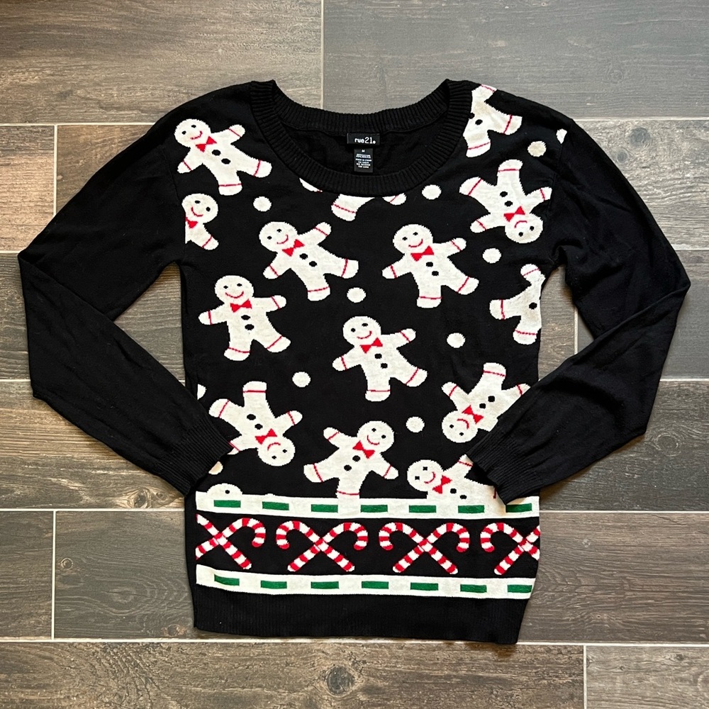 Christmas Sweater with Gingerbread Men
